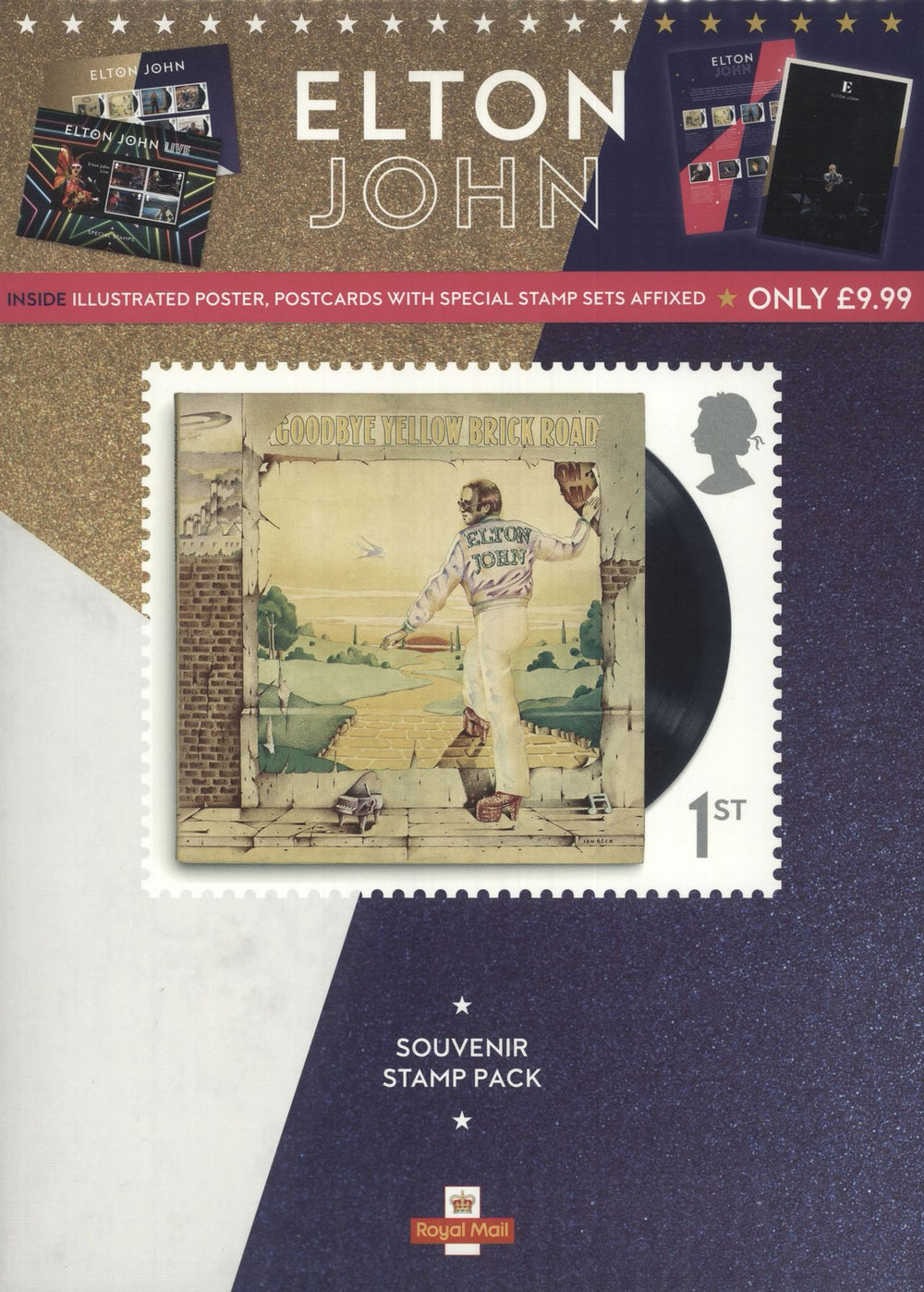 Elton John Souvenir Stamp Pack UK memorabilia SOUVENIR STAMP PACK