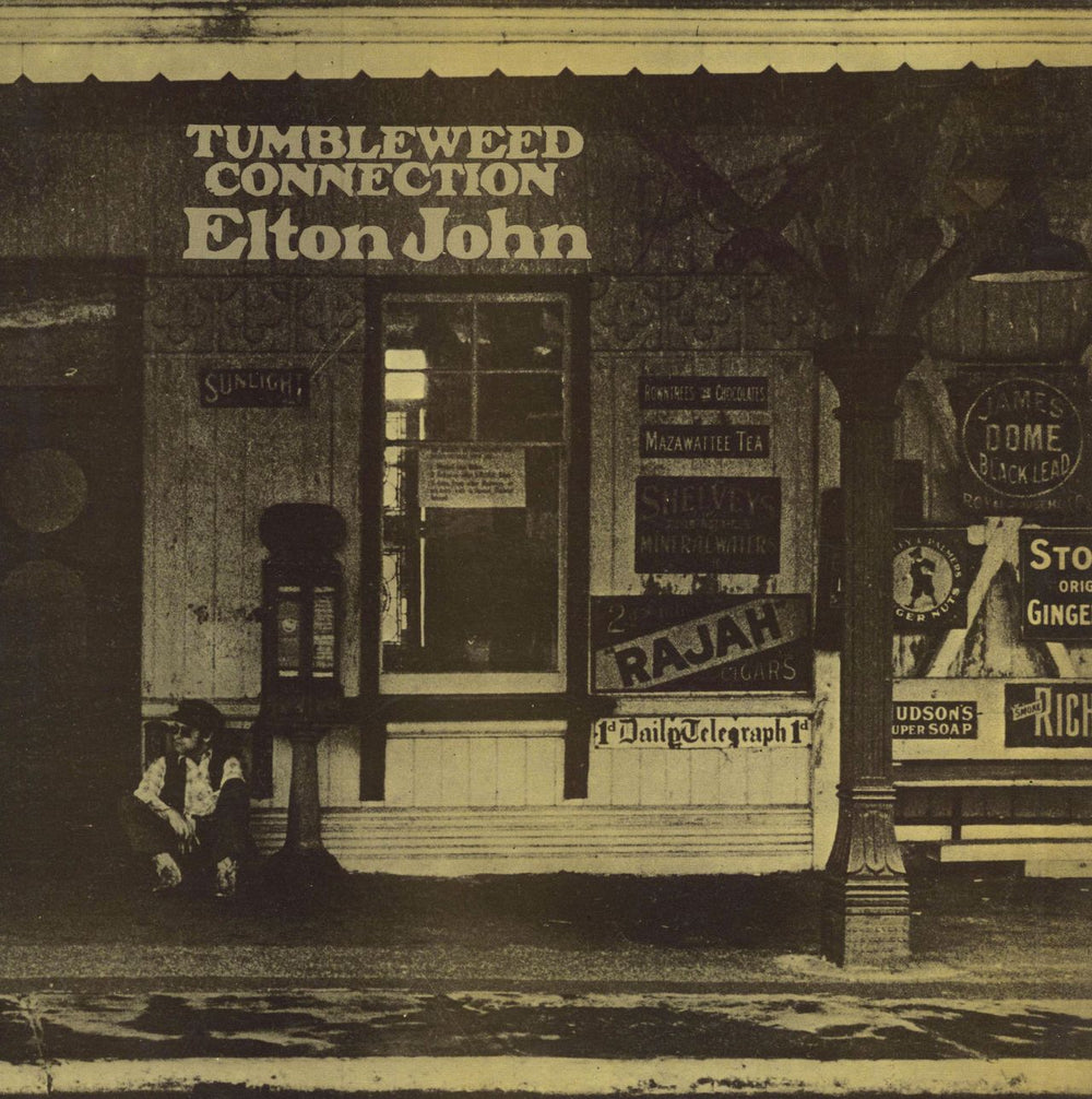 Elton John Tumbleweed Connection - Blue UK vinyl LP album (LP record) DJLPS410