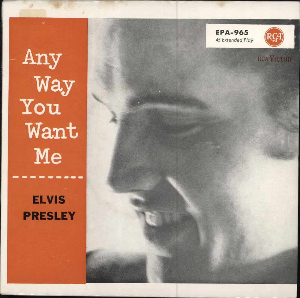 Elvis Presley Any Way You Want Me EP - 3rd German 7" vinyl single (7 inch record / 45) EPA-965