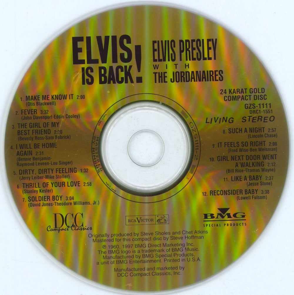 Elvis Presley Elvis Is Back! + slipcase US CD album (CDLP) ELVCDEL278420