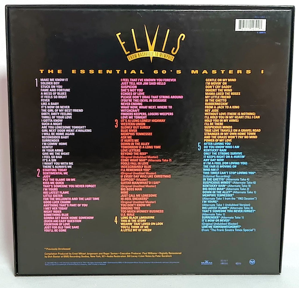 Elvis Presley From Nashville To Memphis - 5CD - EX UK CD Album Box Set 743211543026