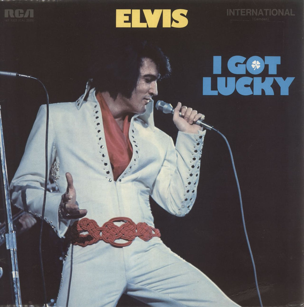 Elvis Presley I Got Lucky UK vinyl LP album (LP record) INT1322