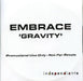 Embrace Gravity UK Promo CD single (CD5 / 5") CD-R Acetate