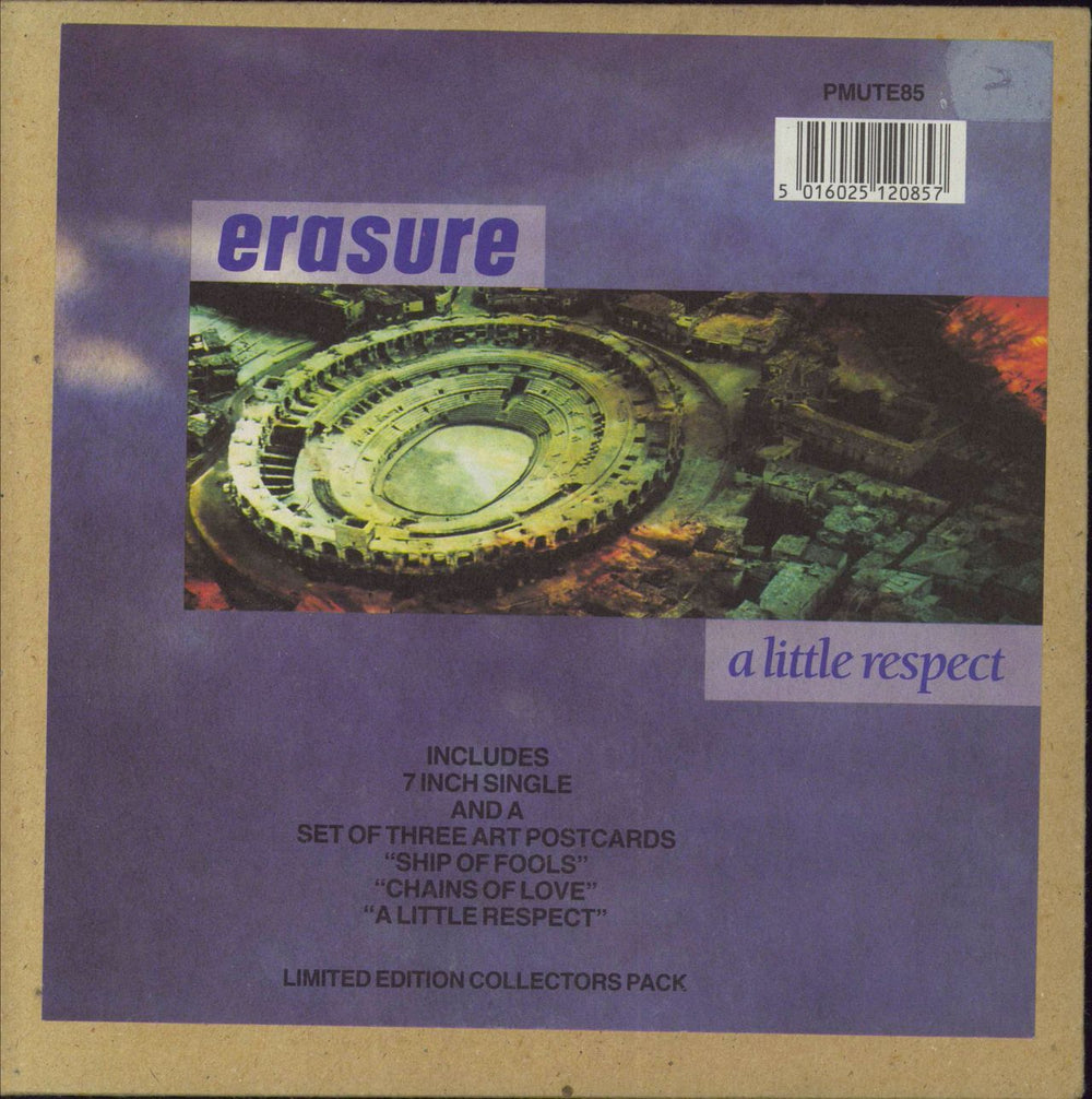 Erasure A Little Respect - Postcard Pack UK 7" vinyl single (7 inch record / 45) PMUTE85