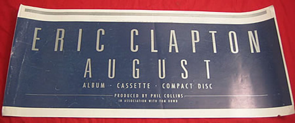 Eric Clapton August - Namecard 1st Proof UK artwork ARTWORK