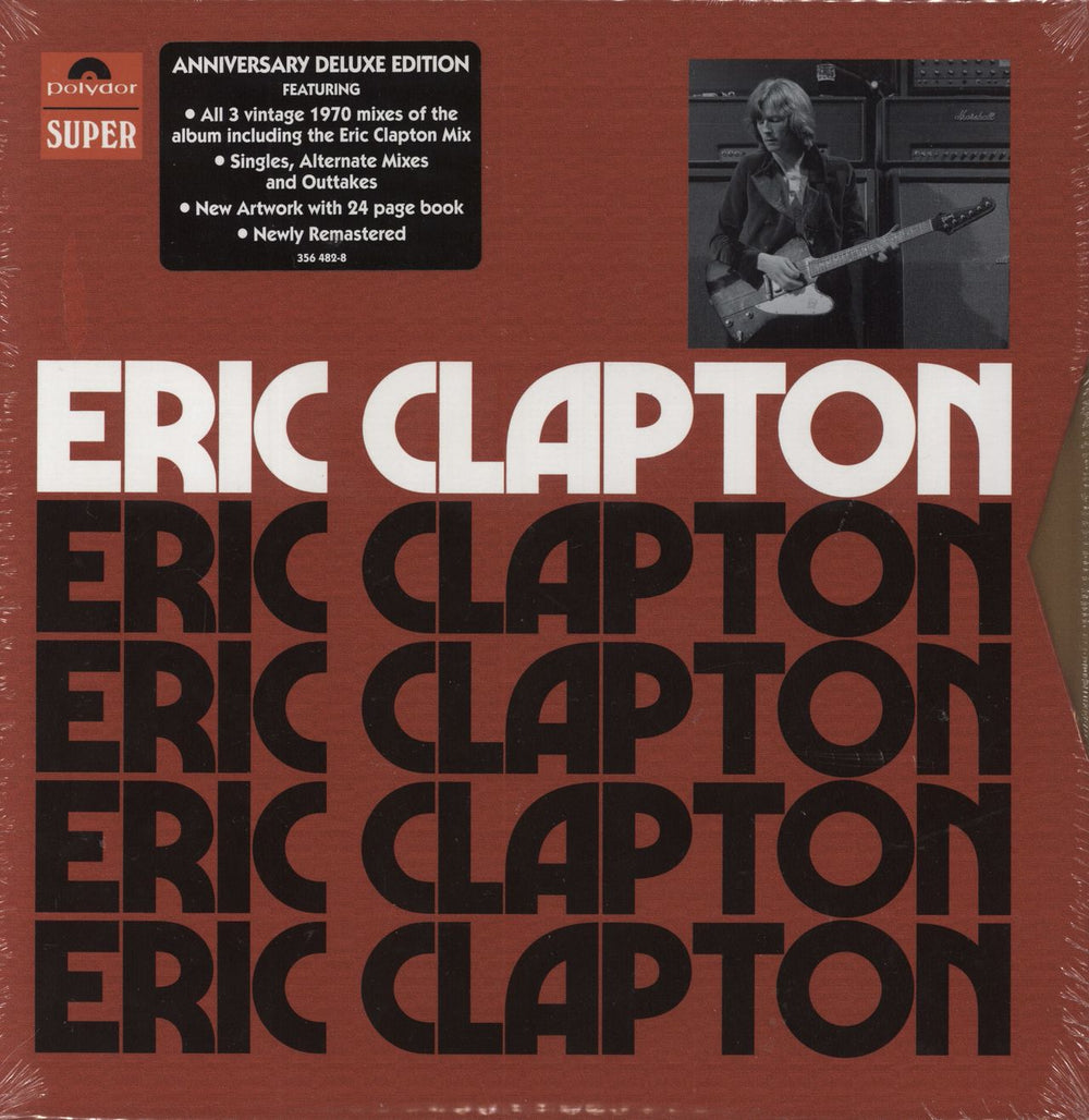 Eric Clapton Eric Clapton - Anniversary Deluxe 4-CD - stickered shrink UK CD Album Box Set 356482-8