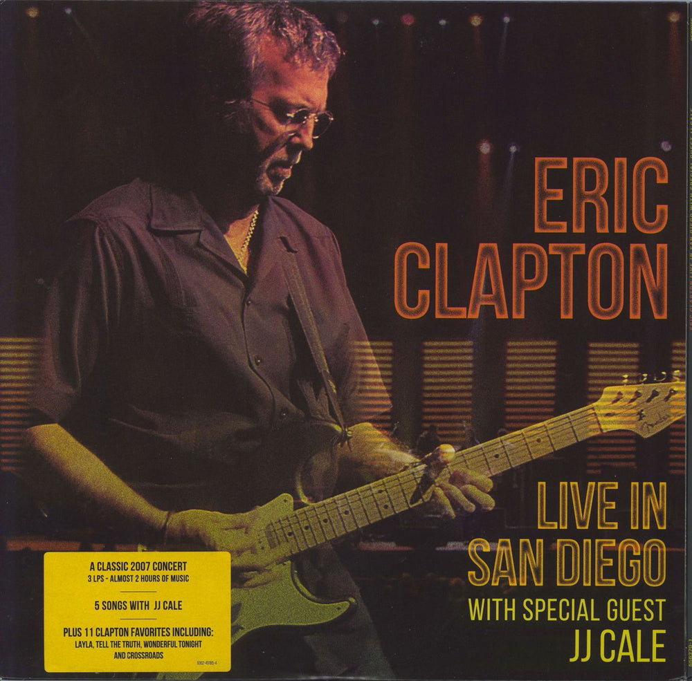 Eric Clapton Live In San Diego - 180gm US 3-LP vinyl record set (Triple LP Album) 556370-1