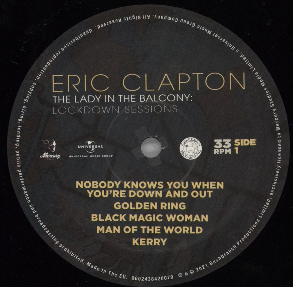 Eric Clapton The Lady In The Balcony: Lockdown Sessions UK 2-LP vinyl record set (Double LP Album) CLP2LTH826233