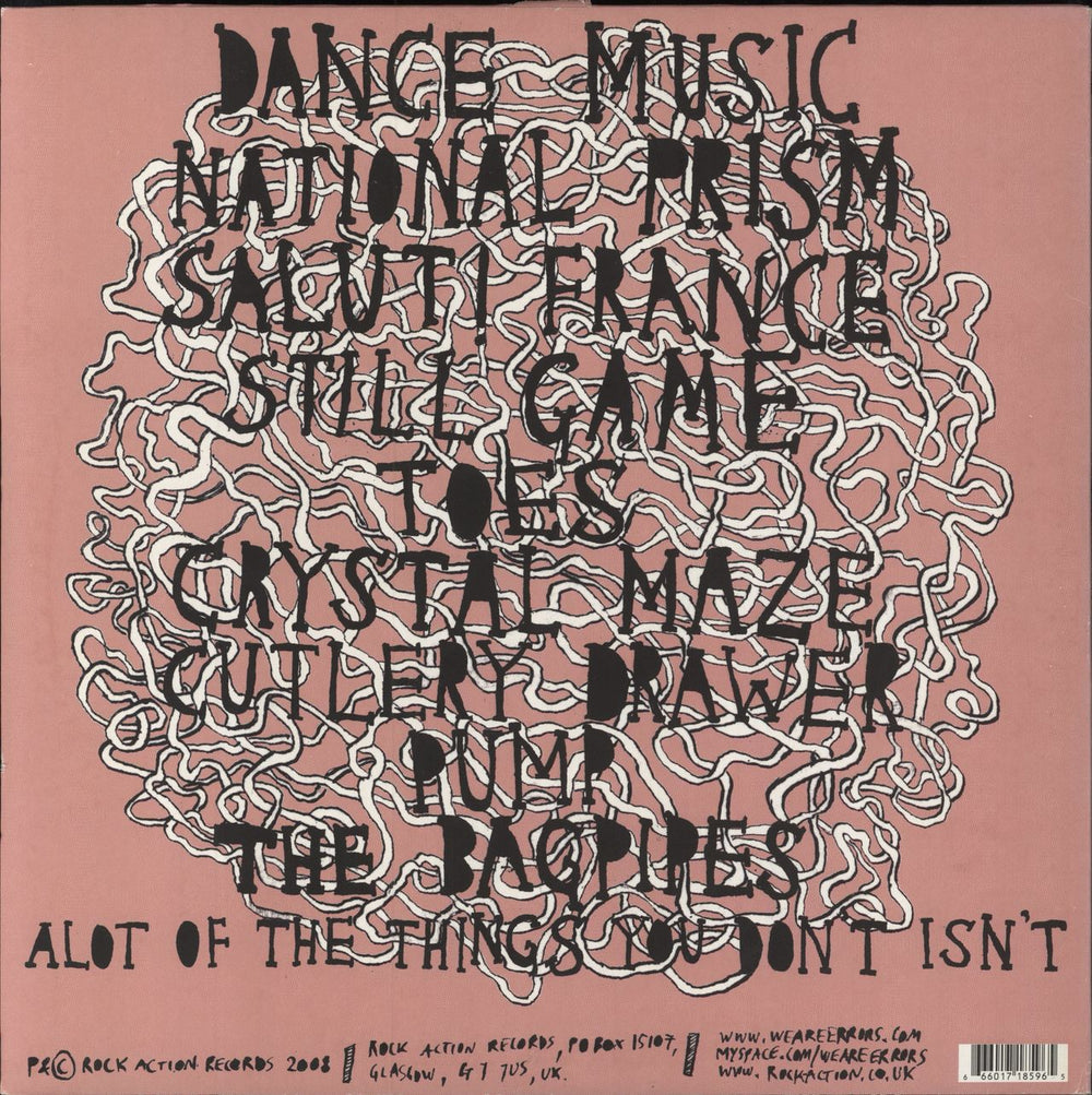 Errors It's Not Something But It Is Like Whatever UK vinyl LP album (LP record) 666017185965