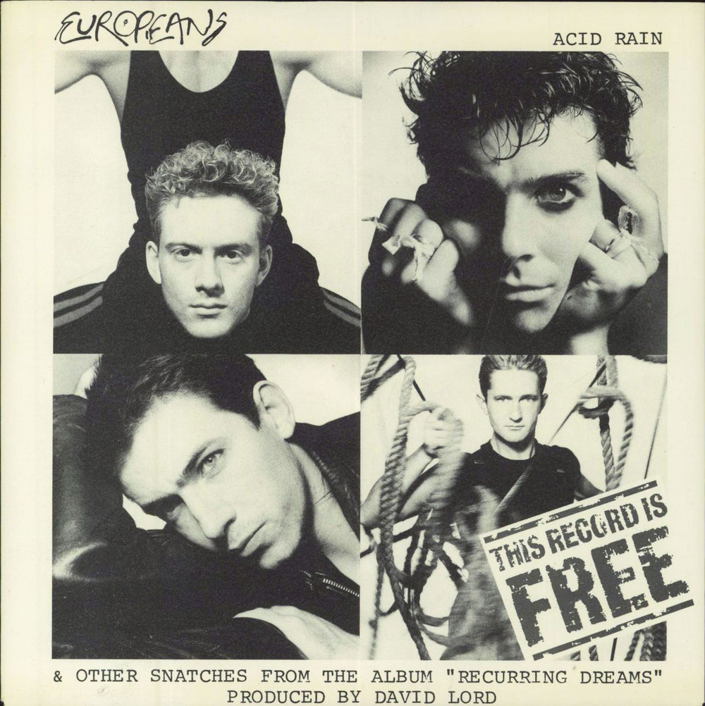 Europeans This Record Is Free UK 7" vinyl single (7 inch record / 45) FREE1