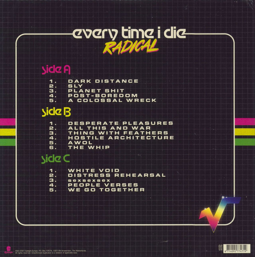 Every Time I Die Radical UK 2-LP vinyl record set (Double LP Album) 8714092774719