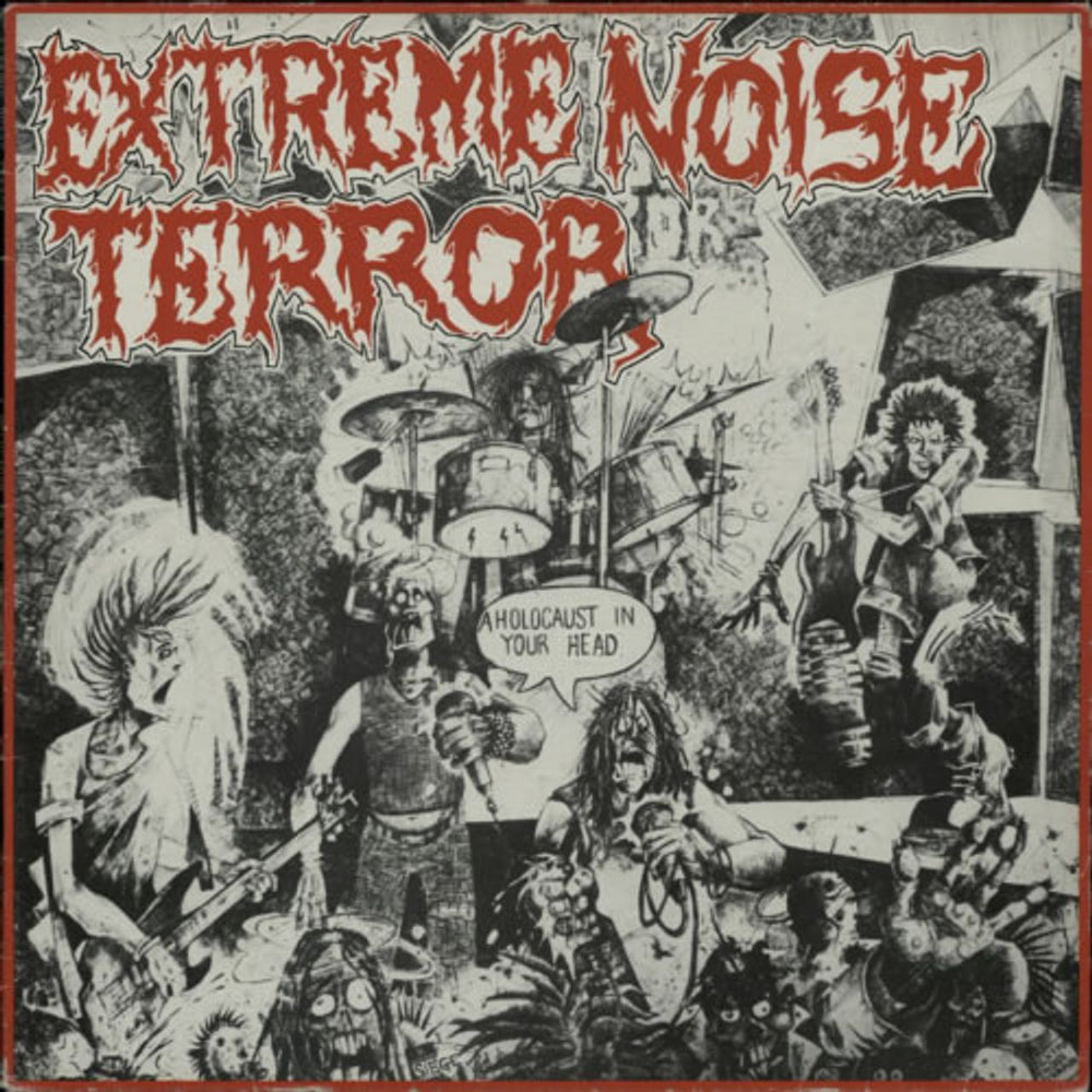 Extreme Noise Terror A Holocaust In Your Head UK vinyl LP album (LP record) HURT1