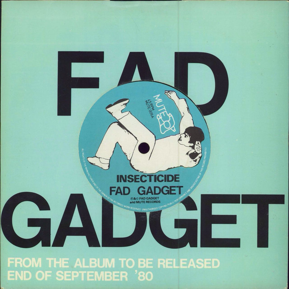 Fad Gadget Fireside Favourite UK 7" vinyl single (7 inch record / 45) MUTE009