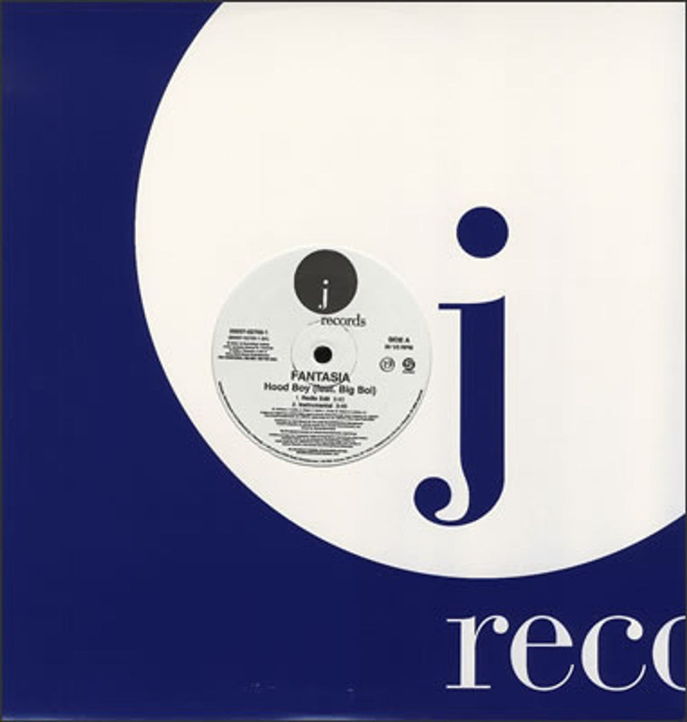 Fantasia Hood Boy US Promo 12" vinyl single (12 inch record / Maxi-single) 88697-02765-1