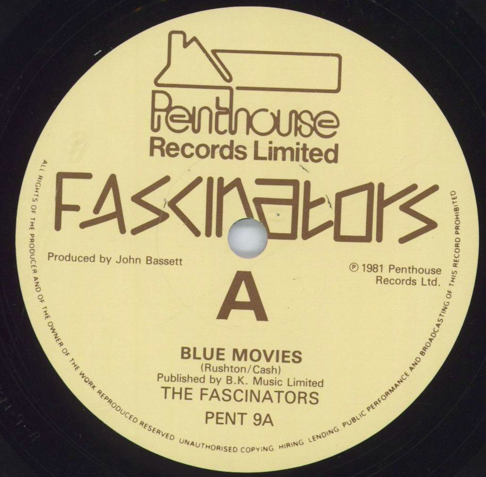 Fascinators Blue Movies UK 7" vinyl single (7 inch record / 45) 6G-07BL820230