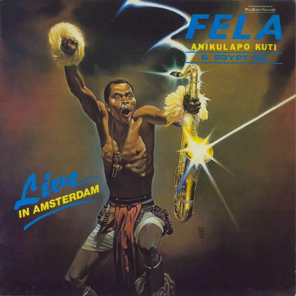 Fela Kuti Live In Amsterdam Nigerian vinyl LP album (LP record) PH2000-1