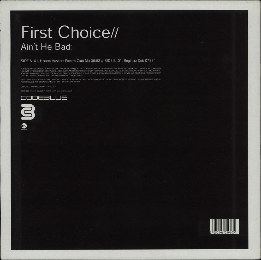 First Choice Ain't He Bad UK 12" vinyl single (12 inch record / Maxi-single)