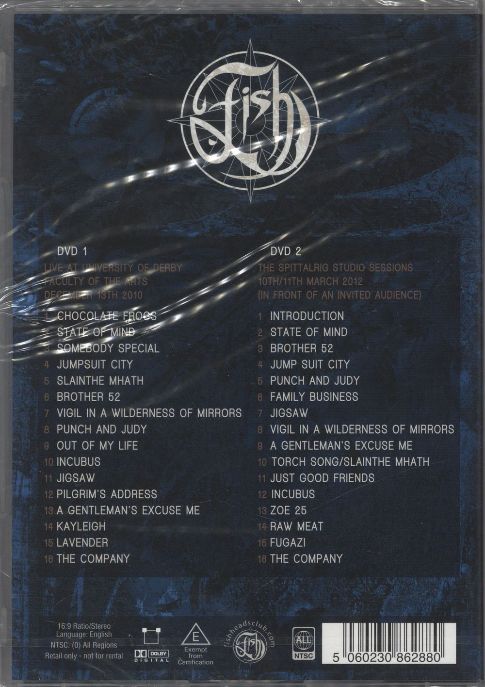 Fish Fishheads Club Live - Sealed UK DVD FISDDFI830339