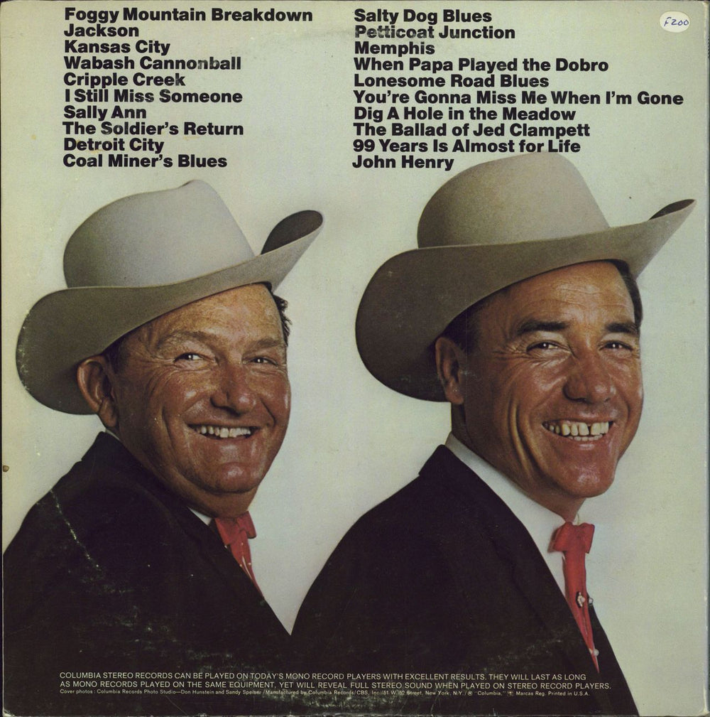 Flatt & Scruggs Flatt & Scruggs US 2-LP vinyl record set (Double LP Album)