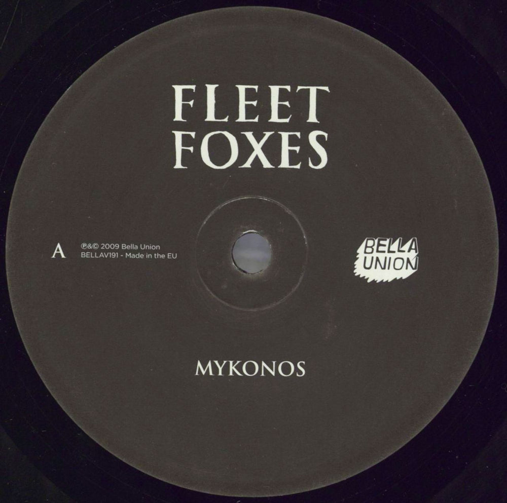 Fleet Foxes Mykonos UK 7" vinyl single (7 inch record / 45) FFX07MY459510