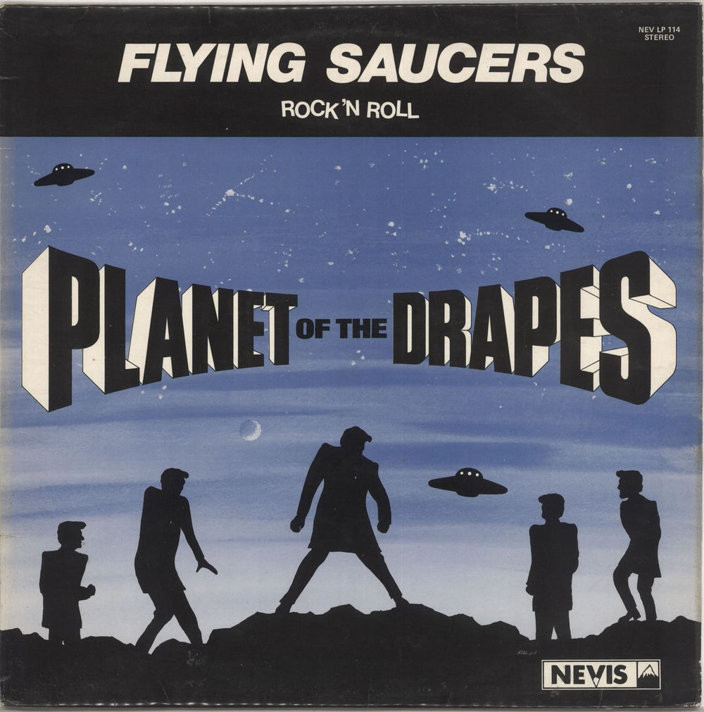 Flying Saucers Planet Of The Drapes UK vinyl LP album (LP record) NEVLP114