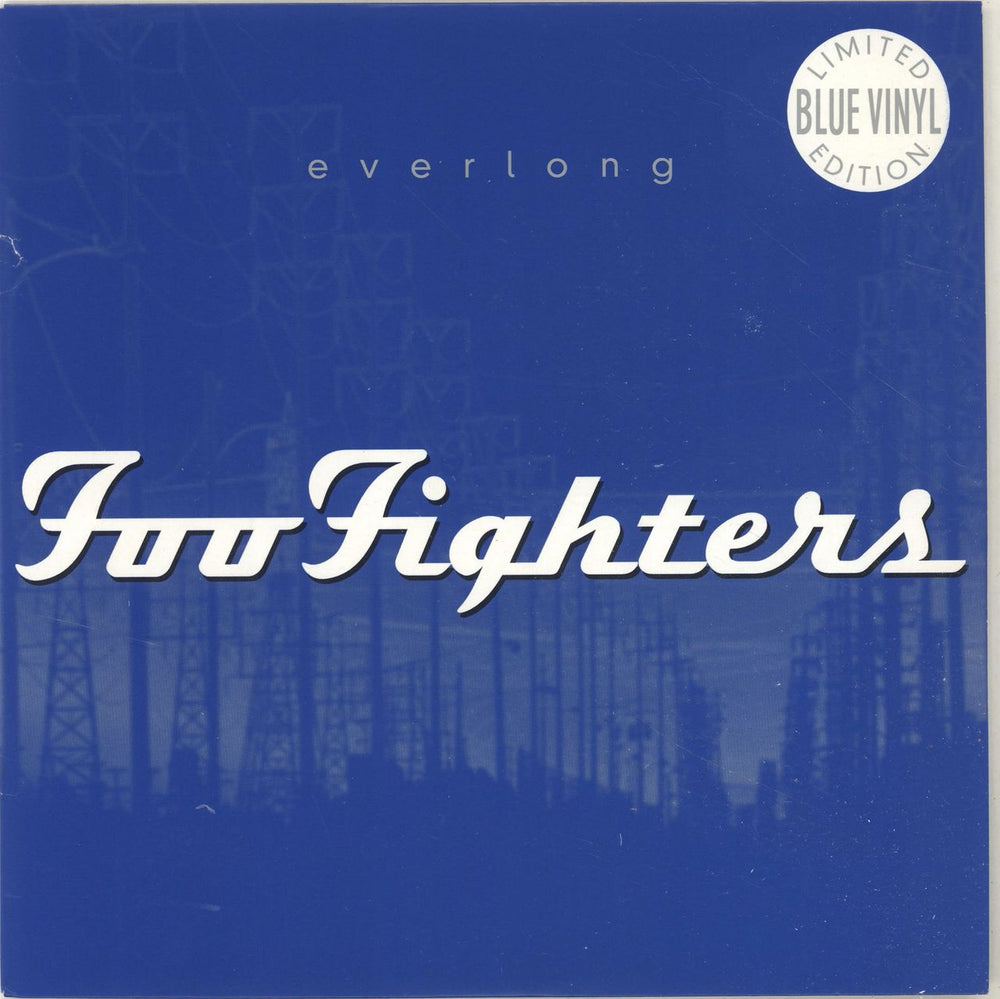 Foo Fighters Everlong - Blue Vinyl UK 7" vinyl single (7 inch record / 45) CL792