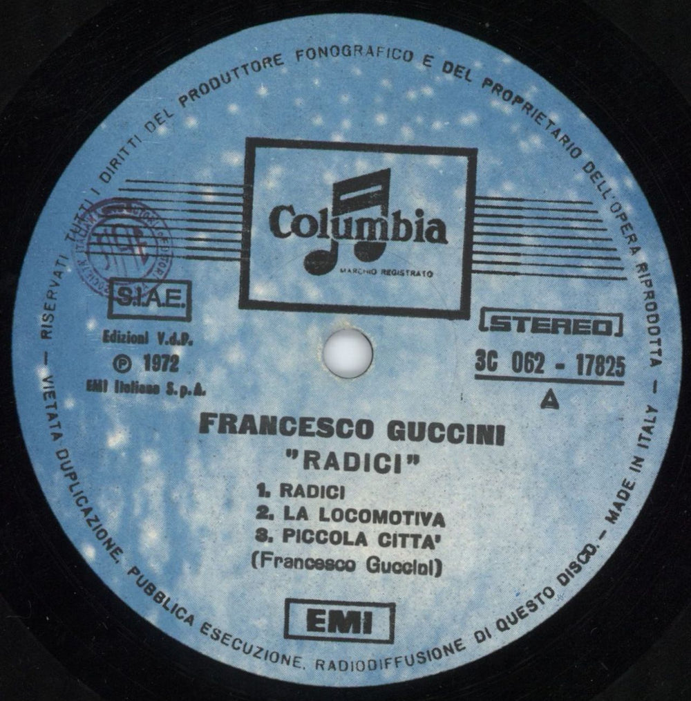 Francesco Guccini Radici Italian vinyl LP album (LP record) 41BLPRA809277