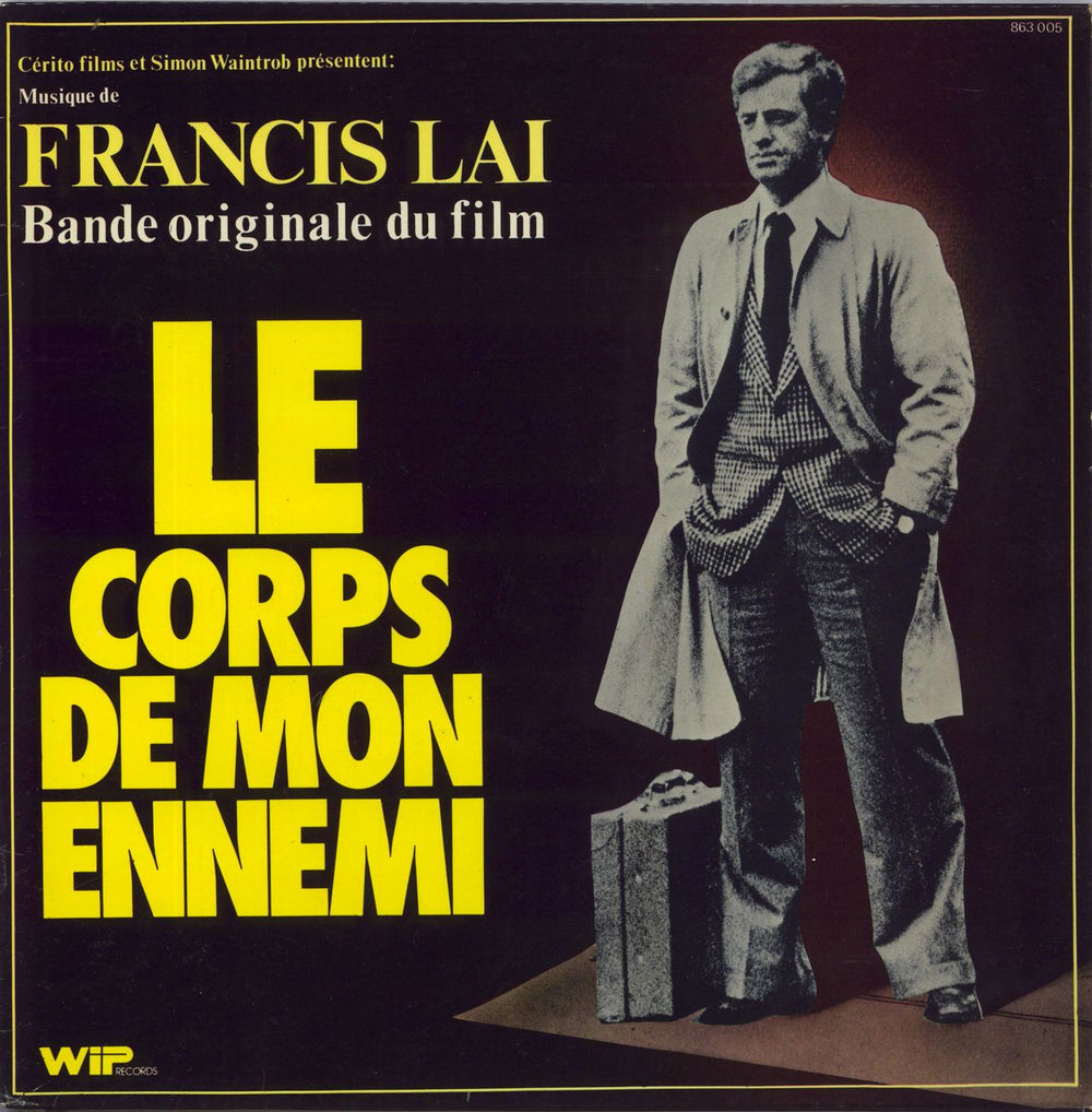 Francis Lai Le Corps De Mon Ennemi (Bande Originale Du Film) French vinyl LP album (LP record) 863005