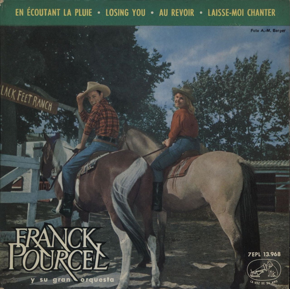 Franck Pourcel En Écoutant La Pluie EP Spanish 7" vinyl single (7 inch record / 45) 7EPL13.968