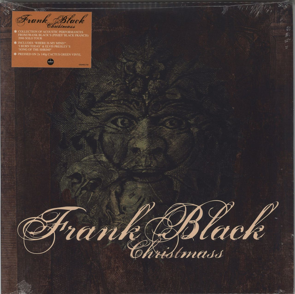 Frank Black Christmass - Cactus Green Vinyl - Sealed UK vinyl LP album (LP record) DEMREC793