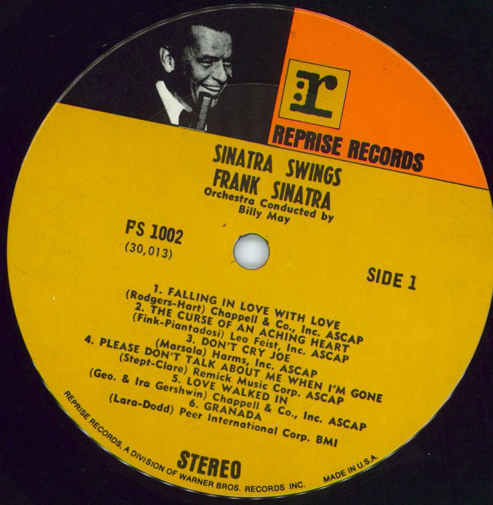 Frank Sinatra Sinatra Swings US vinyl LP album (LP record) FRSLPSI781999