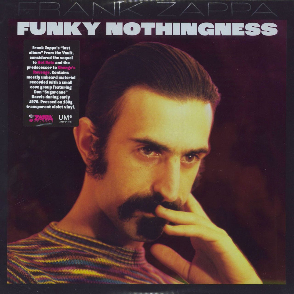 Frank Zappa Funky Nothingness - 180gm Violet Vinyl UK 2-LP vinyl record set (Double LP Album) ZR20043-1B