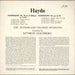 Franz Joseph Haydn Symphony No. 83 in G Minor "La Poule" / Symphony No. 57 in D UK vinyl LP album (LP record)