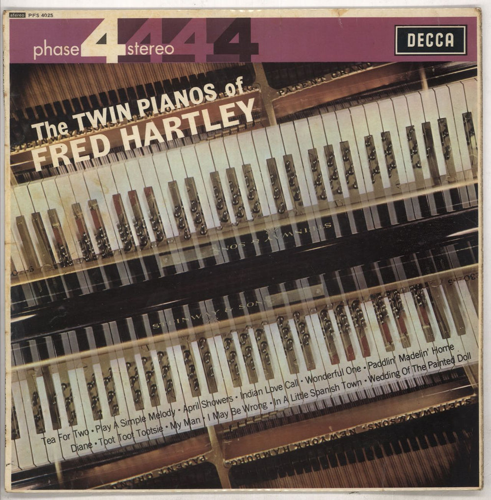 Fred Hartley The Twin Pianos Of Fred Hartley UK vinyl LP album (LP record) PFS4025