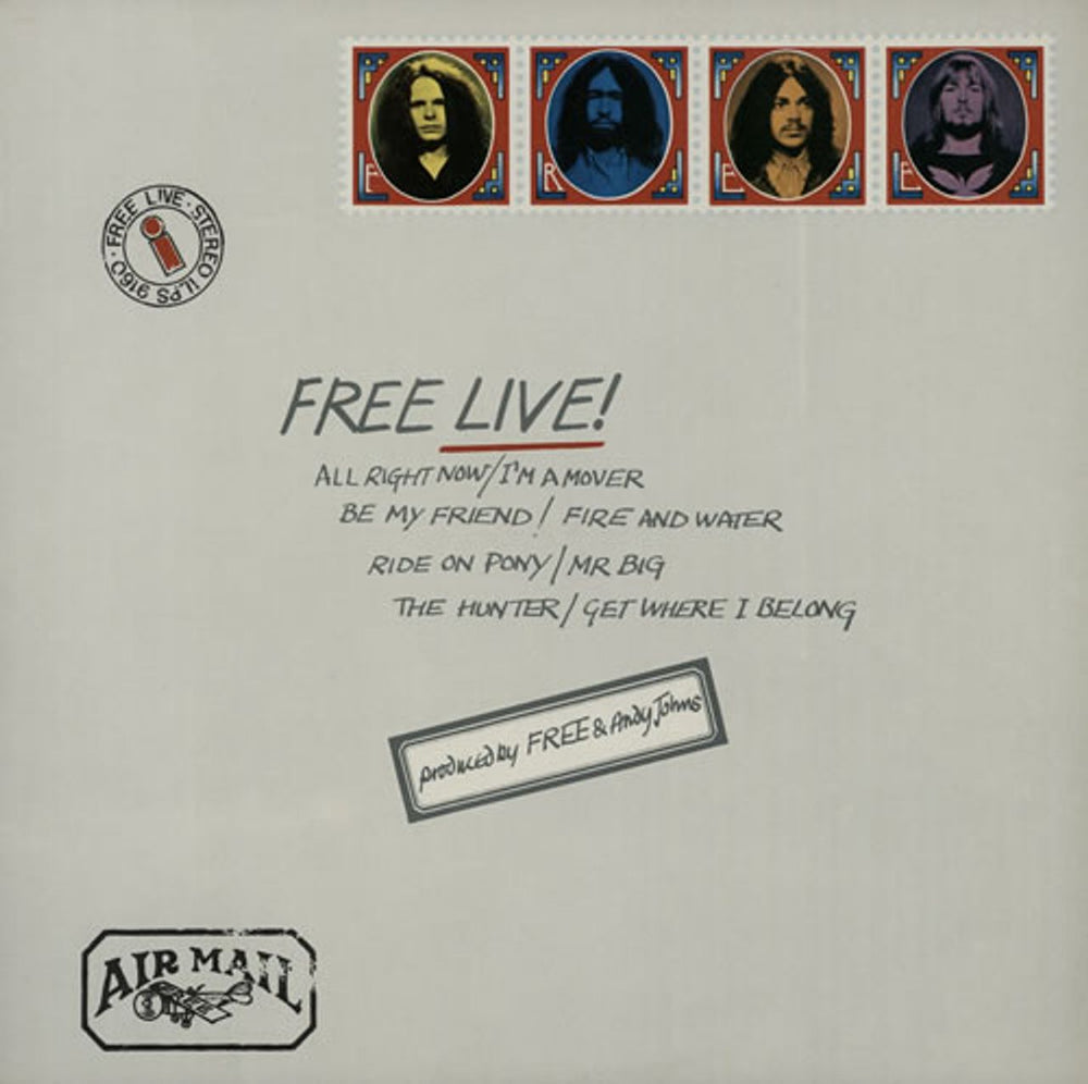 Free Free Live! - Mid 70s Press UK vinyl LP album (LP record) ILPS9160