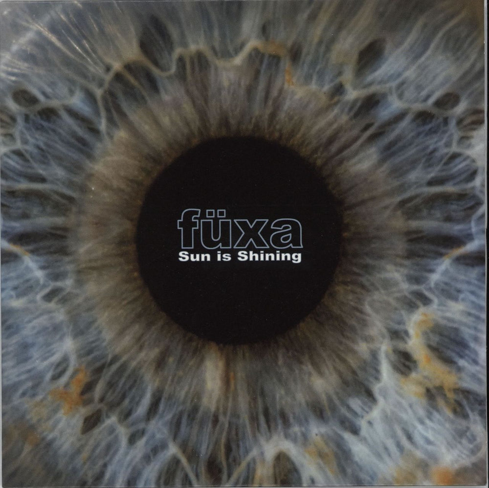 Fuxa Sun Is Shining - Yellow & Blue Splattered Vinyl UK 7" vinyl single (7 inch record / 45) RGIRL94