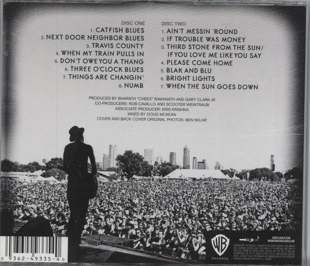 Gary Clark Jr. Live UK 2 CD album set (Double CD)