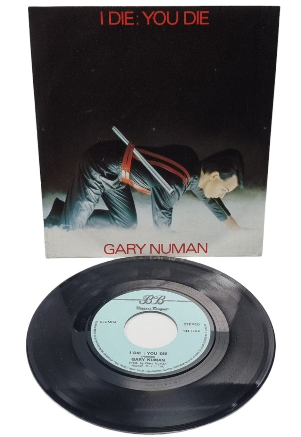 Gary Numan I Die: You Die - Coloured Vinyl Bundle - 7+ black Dutch 7" vinyl single (7 inch record / 45) 144778