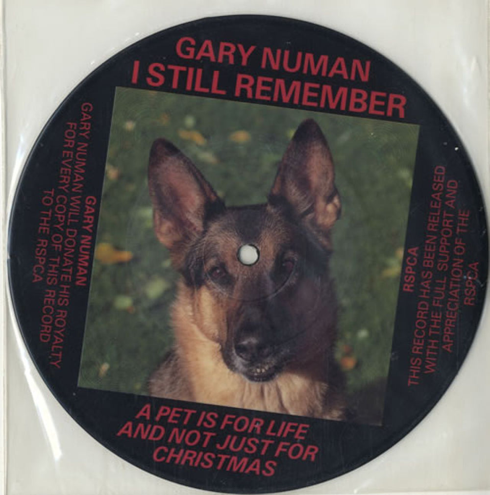 Gary Numan I Still Remember UK 7" vinyl picture disc (7 inch picture disc single) NUP21