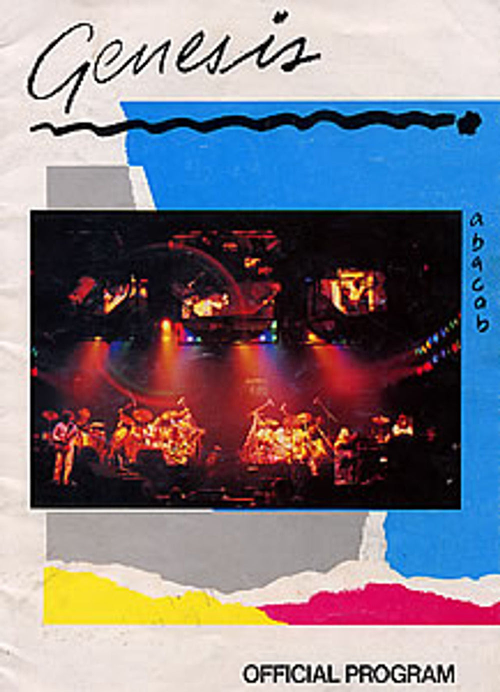 Genesis Abacab + Album Lyrics UK tour programme TOUR PROGRAMME