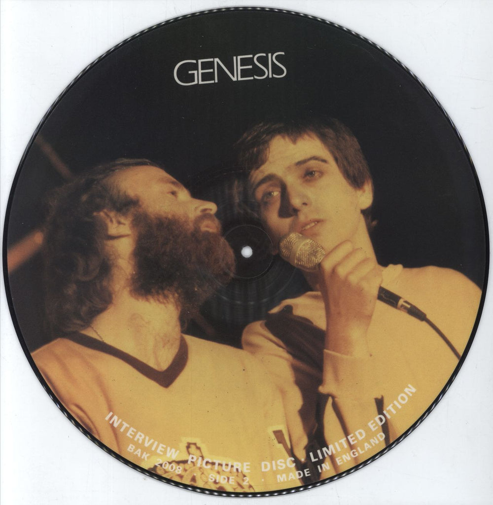 Genesis Interview Picture Disc UK picture disc LP (vinyl picture disc album) GENPDIN799130