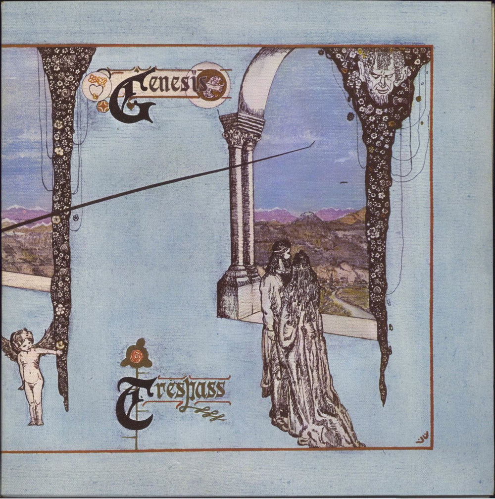 Genesis Trespass - 1st (A) + Insert - EX UK vinyl LP album (LP record) CAS1020