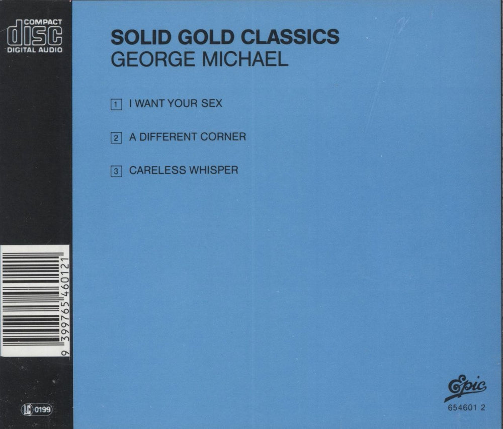 George Michael I Want Your Sex / Different Corner / Careless Whisper Australian CD single (CD5 / 5")