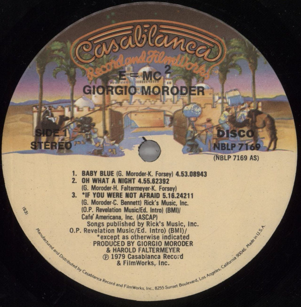 Giorgio Moroder E=MC² - shrink US vinyl LP album (LP record) GIOLPEM823927