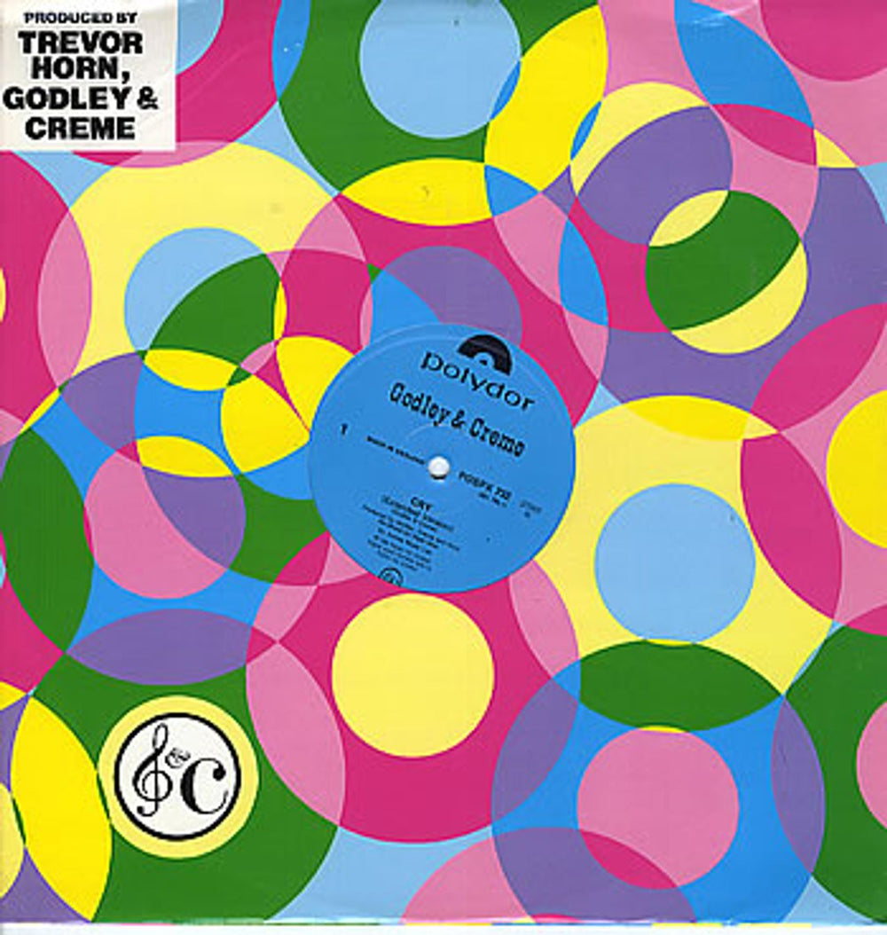 Godley & Creme Cry UK 12" vinyl single (12 inch record / Maxi-single) POSPX732