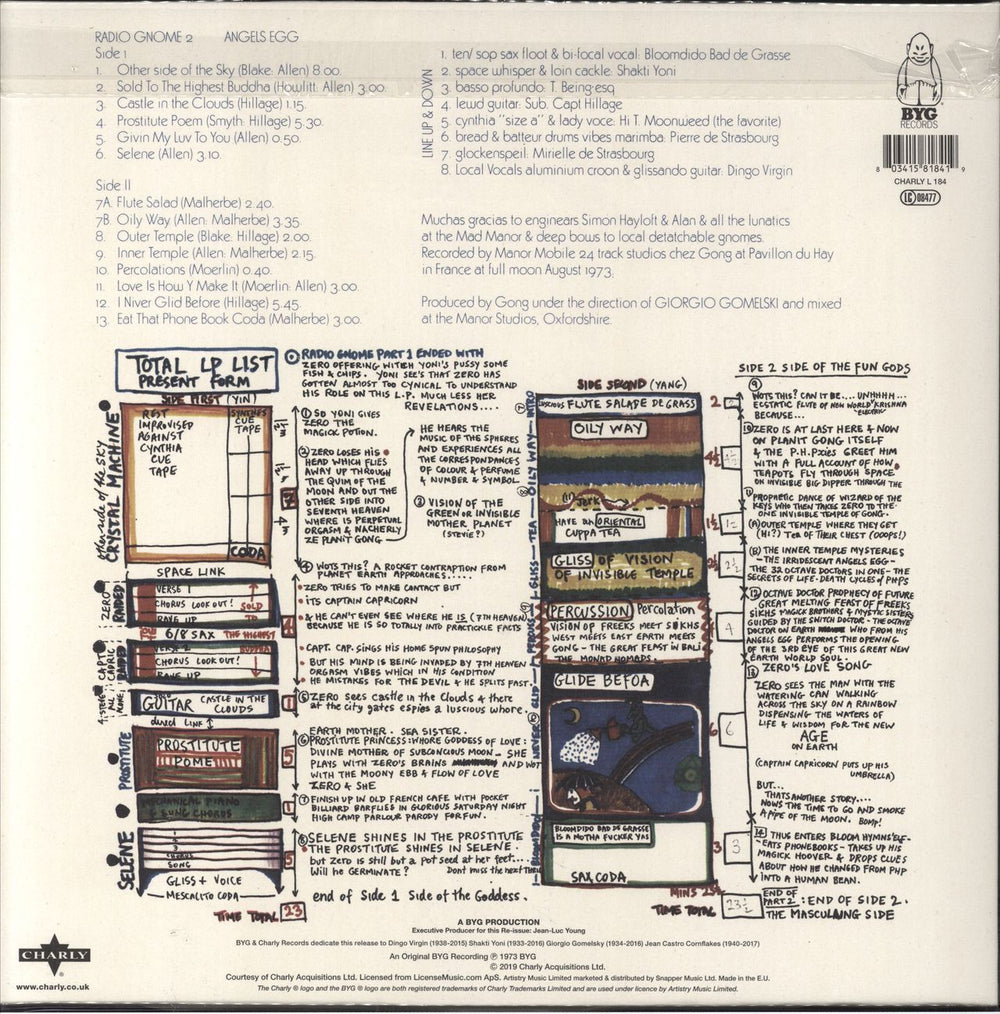 Gong Angels Egg - Invisible 180 Gram Vinyl UK vinyl LP album (LP record) 803415818419