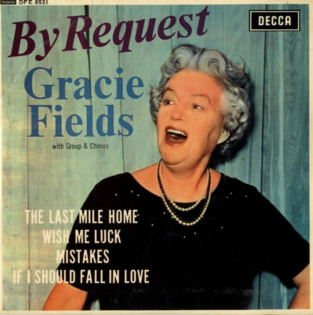 Gracie Fields By Request EP UK 7" vinyl single (7 inch record / 45) DFE8531