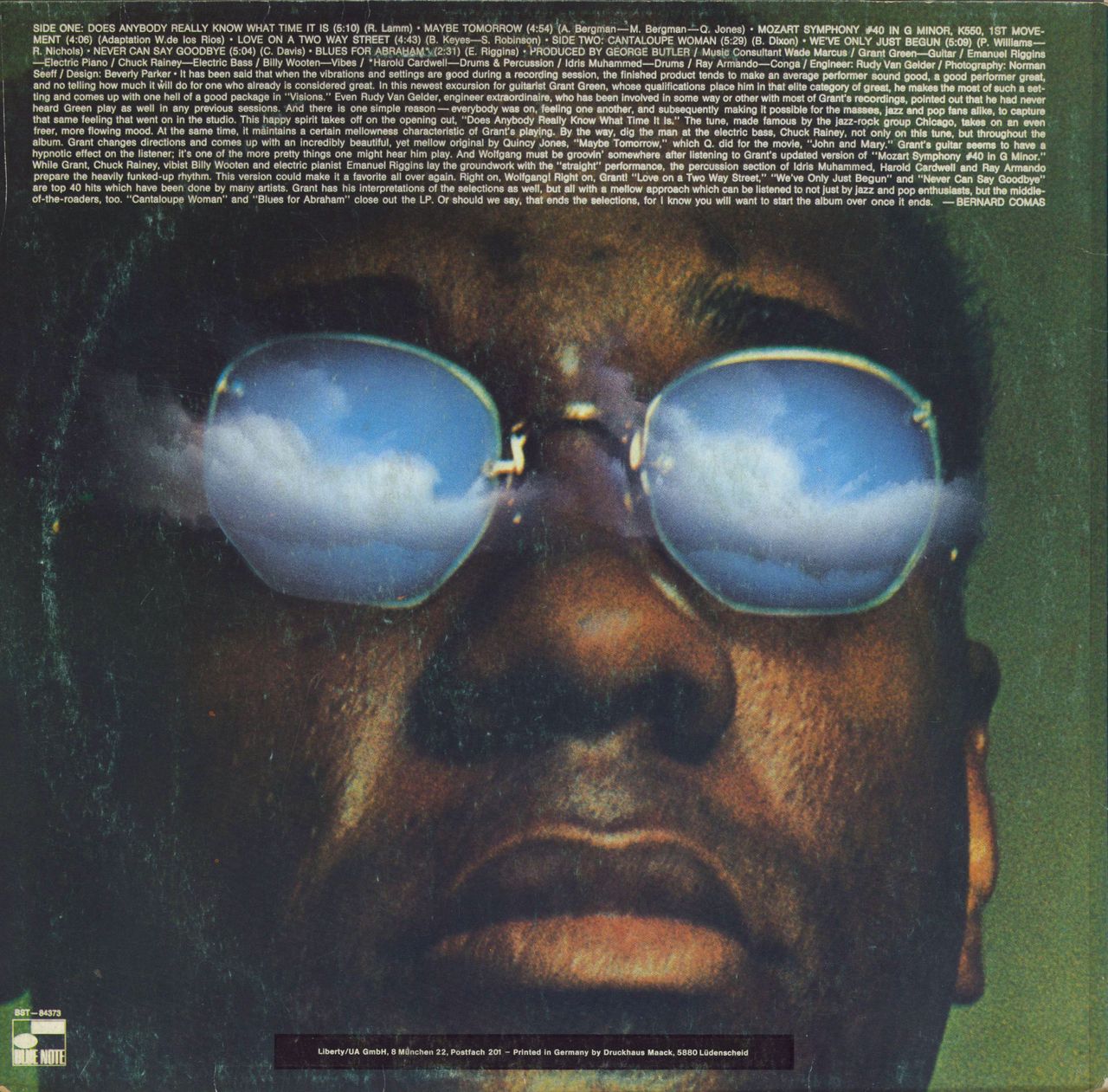 Grant Green Visions German Vinyl LP — RareVinyl.com