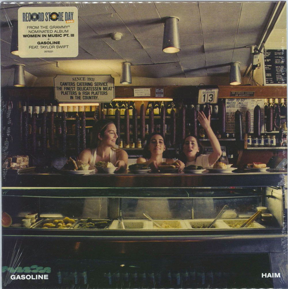 Haim Gasoline - RSD 2021 - Light Blue Vinyl - Sealed UK 7" vinyl single (7 inch record / 45) 3575221