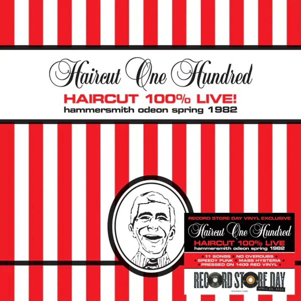 Haircut 100 Haircut 100% Live Hammersmith Odeon Spring 1982 - Red Vinyl - RSD 2023 - Sealed UK vinyl LP album (LP record) 5014797908659